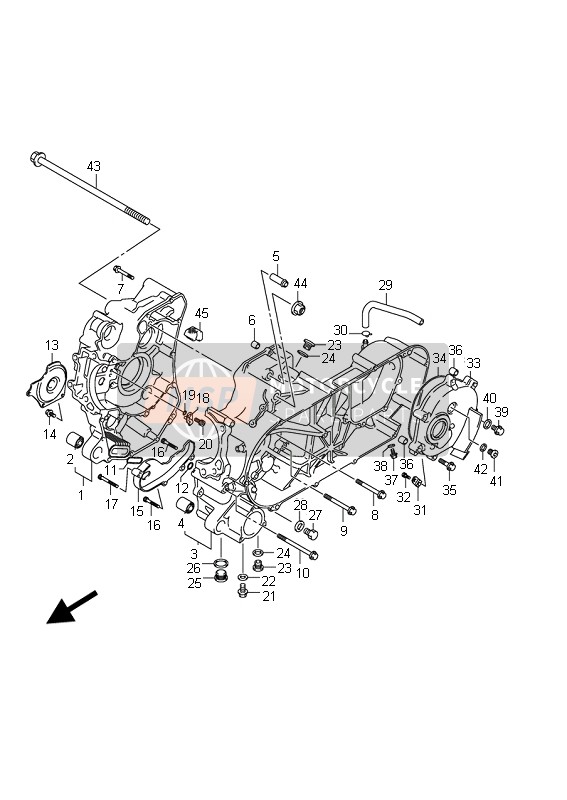 Crankcase (AN400A E24)